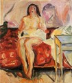 Mädchen Gähnen 1913 Abstract Nude